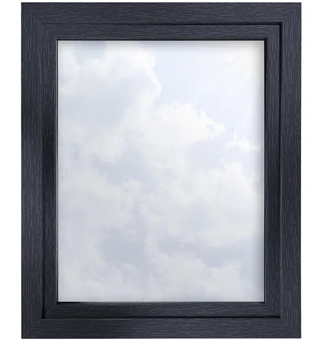 Ventana de PVC en color Gris antracita