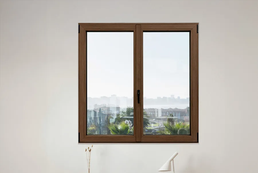 Ventana Cortizo A 78 en acabado madera