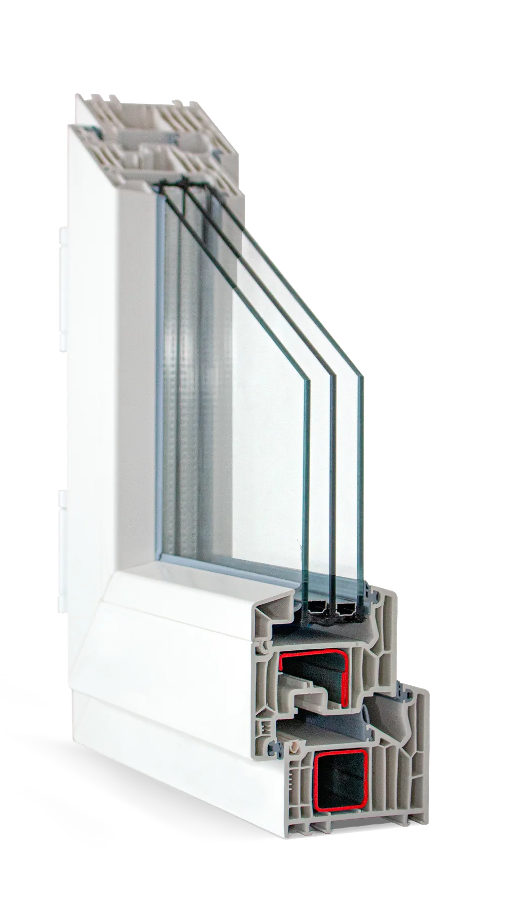 Corte del perfil VEKA Softline 82